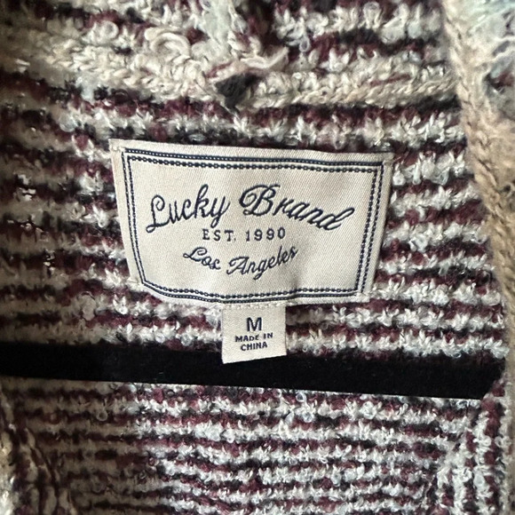 Lucky Brand Open Long Cardigan Sweater Coat - Picture 10 of 12